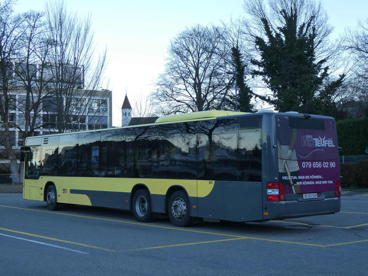 (259'068) - STI Thun - Nr. 148/BE 801'148 - MAN am 3. Februar 2024 bei der Schiffl�ndte Thun