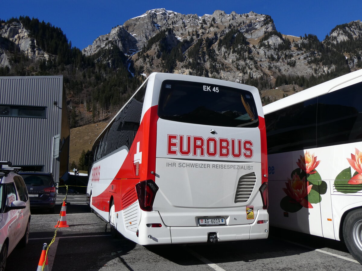 (259'295) - Knecht, Windisch - Nr. 45/AG 6019 - Setra am 13. Februar 2024 auf der St�ckalp
