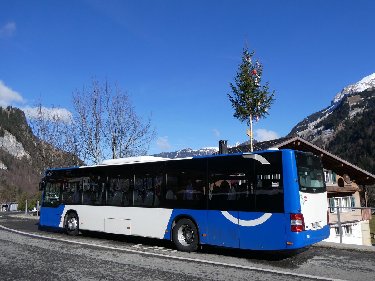 (259'299) - Koch, Giswil - Nr. 111/OW 29'122 - MAN (ex TPN Nyon Nr. 111) am 13. Februar 2024 auf der St�ckalp