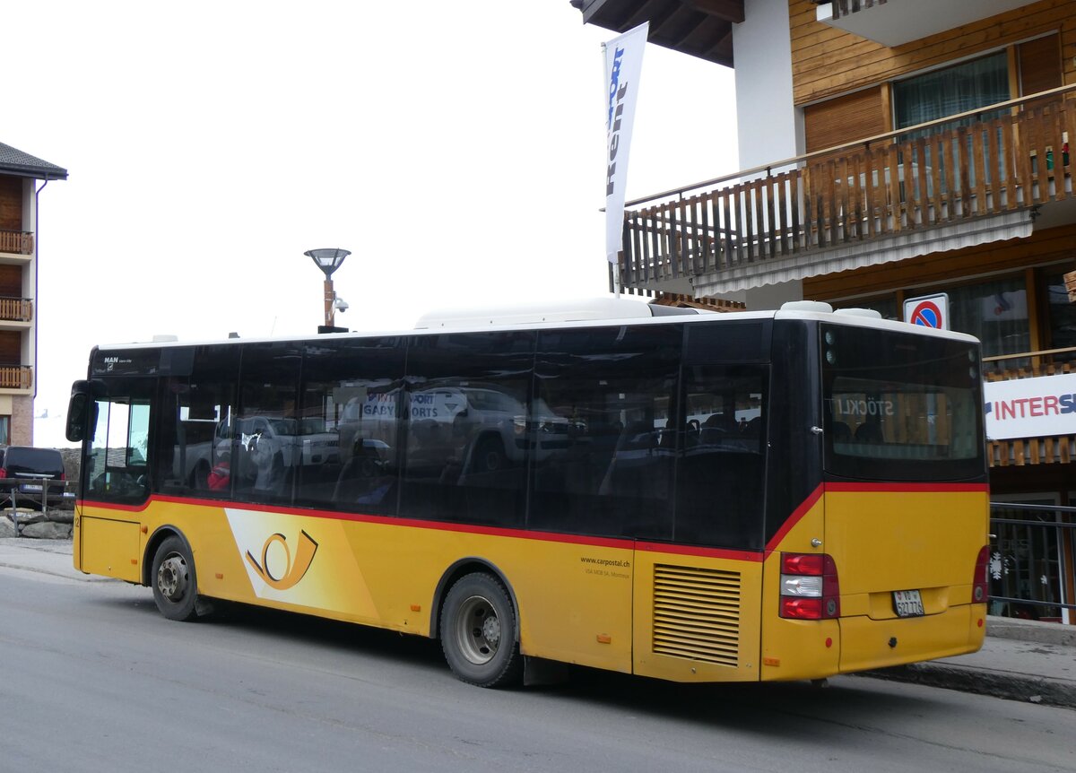 (259'370) - MOB Montreux - Nr. 12/VD 527'776/PID 5268 - MAN/G�ppel am 16. Februar 2024 in Haute-Nendaz, T�l�cabine