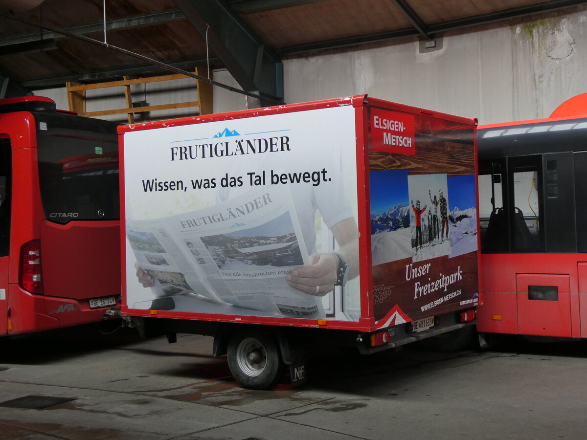 (259'457) - AFA Adelboden - Nr. 71/BE 681'633 - Niederhauser Gep�ckanh�nger am 19. Februar 2024 in Adelboden, Busstation