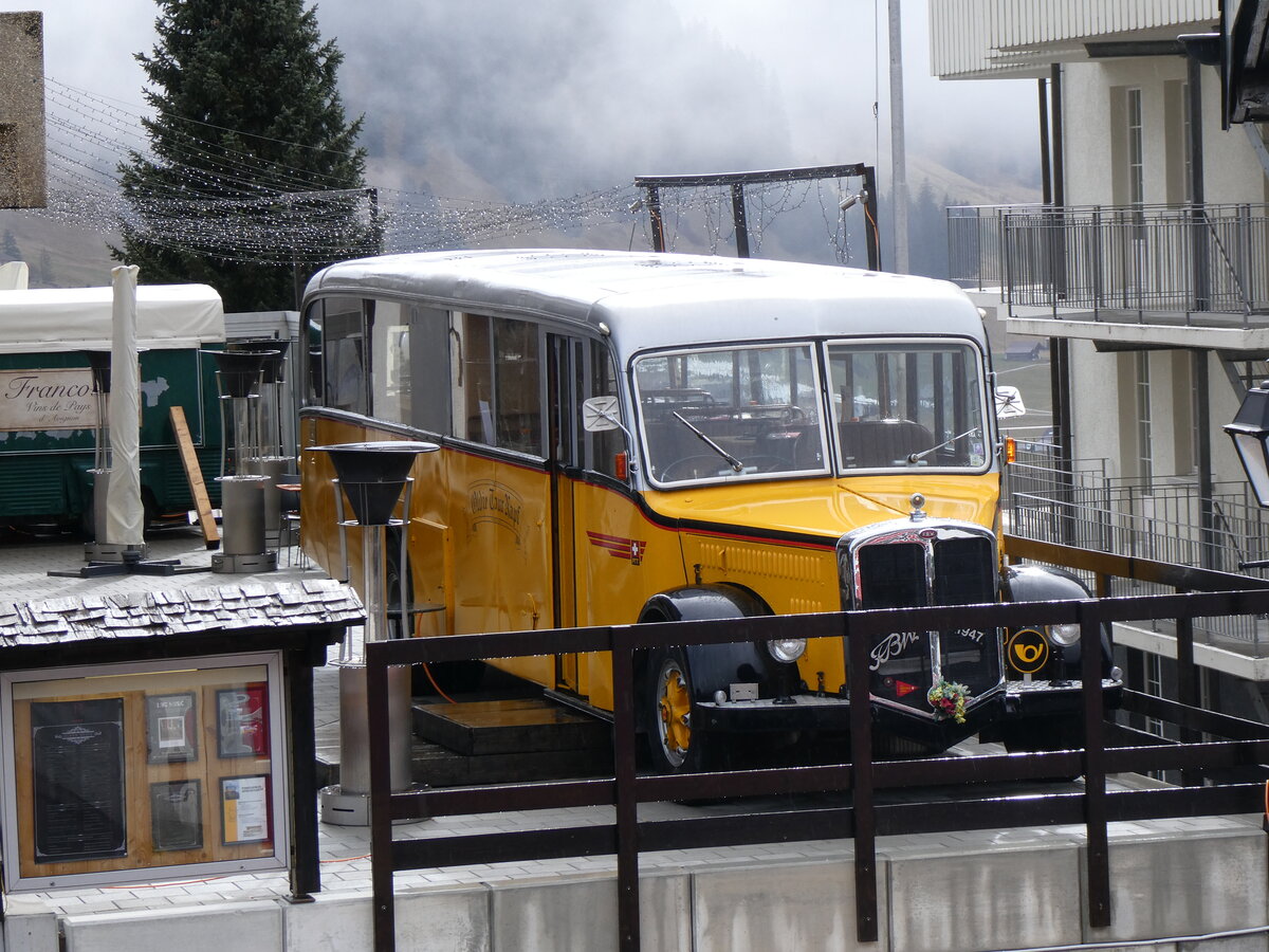 (259'460) - Peter, Luthern Bad - FBW/Gangloff (ex Reusser, Bassersdorf; ex Panel, P�verenges; ex P 24'562; ex P 1351) am 19. Februar 2024 in Adelboden, Hotel Beau Site