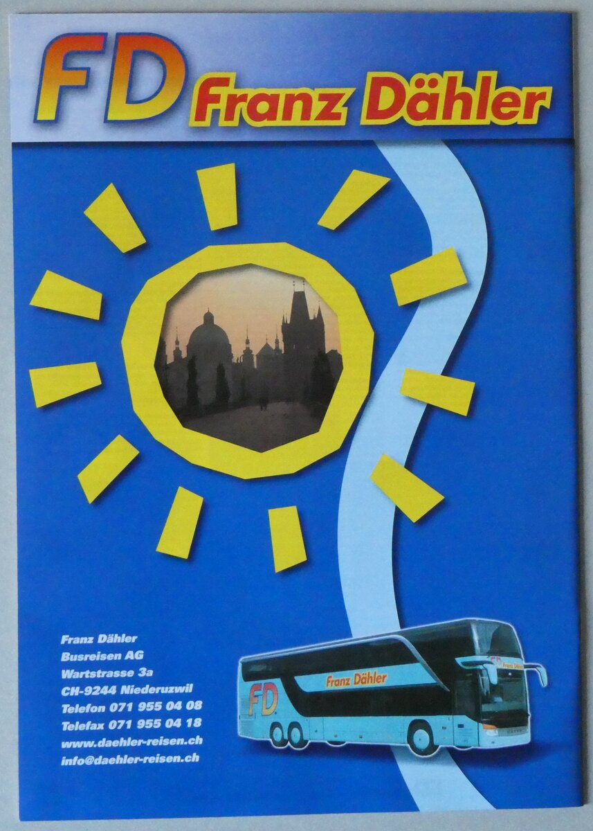 (259'629) - D�hler-Rundreisen 2007 am 25. Februar 2024 in Thun (R�ckseite)