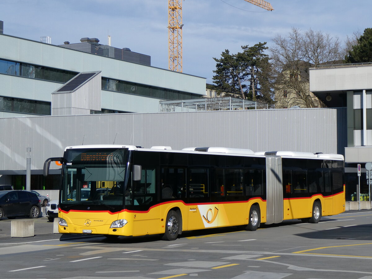 (259'837) - PostAuto Bern - Nr. 10'688/BE 734'634/PID 10'688 - Mercedes (ex Nr. 634) am 2. M�rz 2024 in Bern, Postautostation