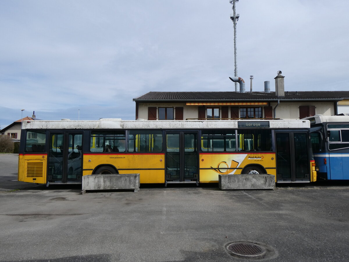 (259'888) - PostAuto Graub�nden (R�trobus) - (GR 168'850)/PID 2848 - Mercedes (ex Vogt, Serneus Nr. 4; ex PostAuto Graub�nden GR 102'387; ex P 25'203) am 2. M�rz 2024 in Faoug, MS Carrosserie