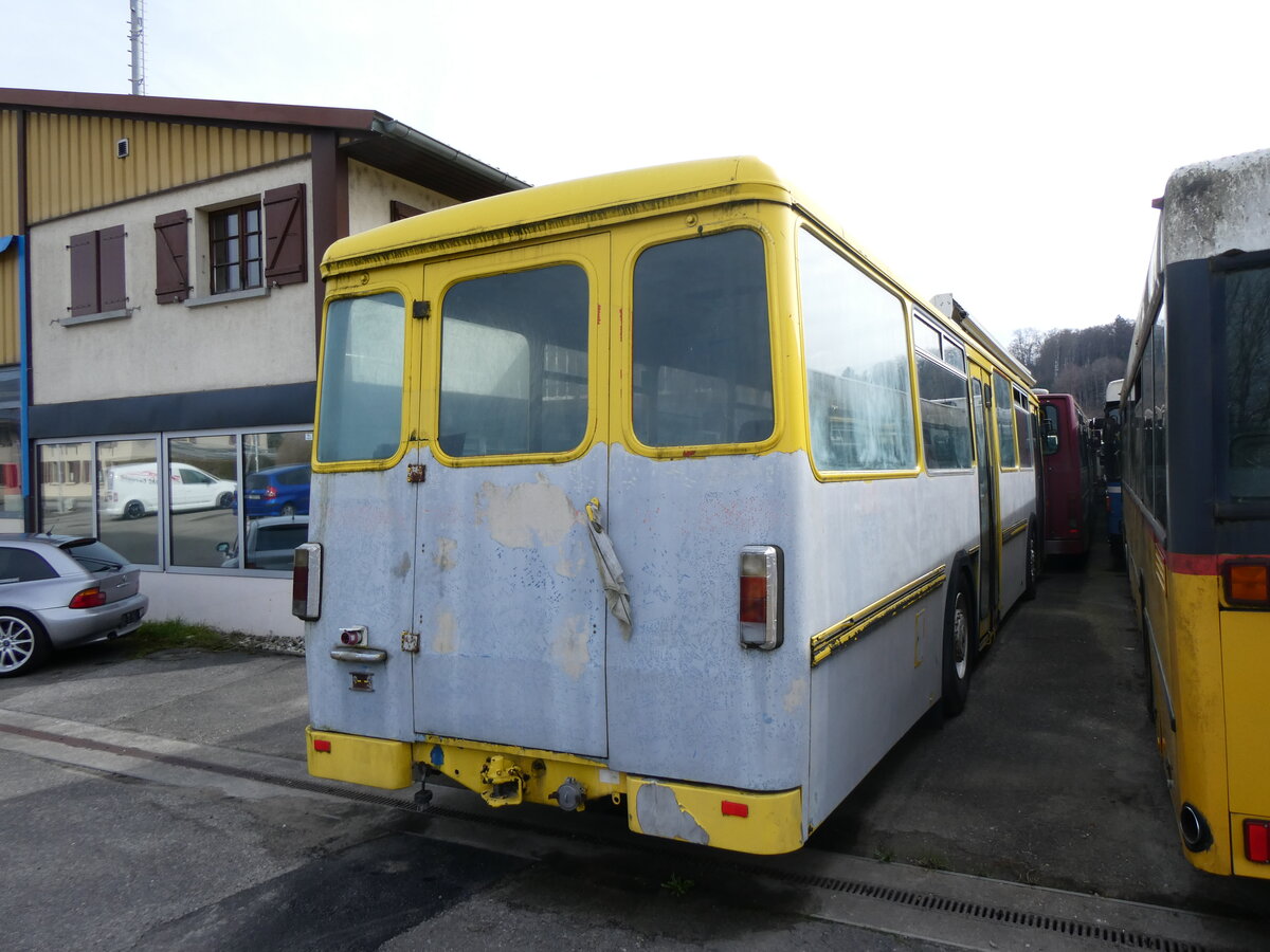 (259'892) - Kt. Luzern, Luzern (R�trobus) - FBW/Hess (ex AAGR Rothenburg Nr. 49) am 2. M�rz 2024 in Faoug, MS Carrosserie