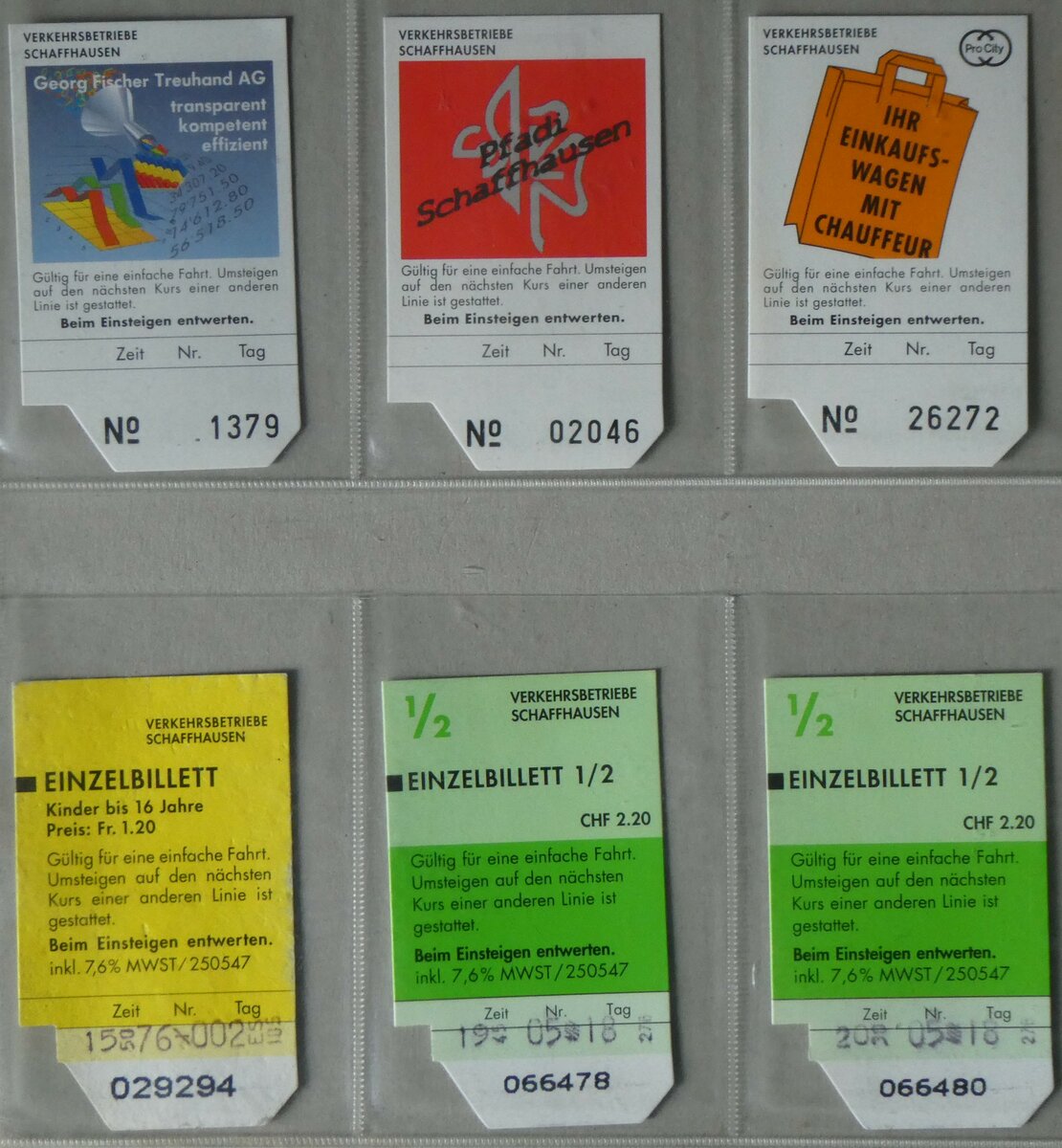 (259'911) - VBSH-Einzelbillette am 3. M�rz 2024 in Thun
