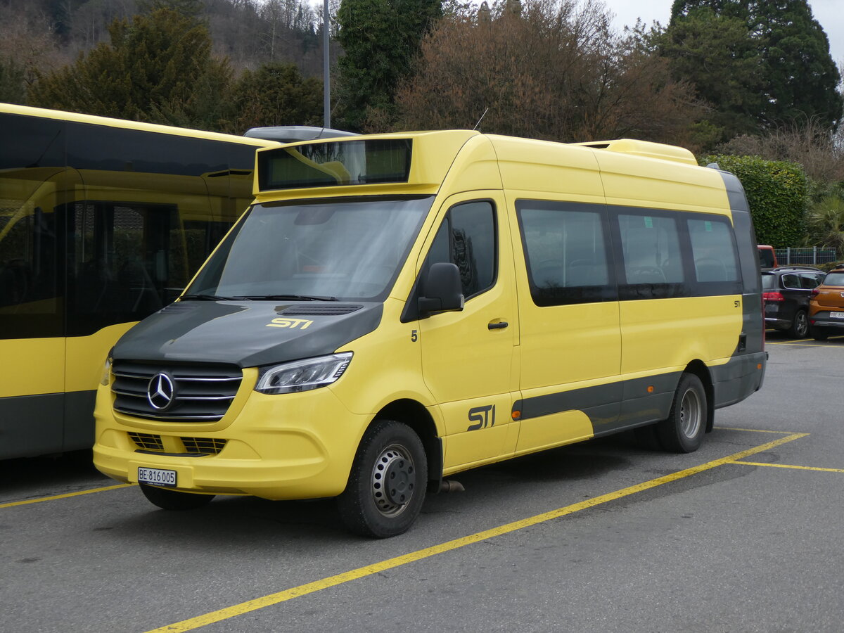 (260'167) - STI Thun - Nr. 5/BE 816'005 - Mercedes am 5. M�rz 2024 bei der Schiffl�ndte Thun