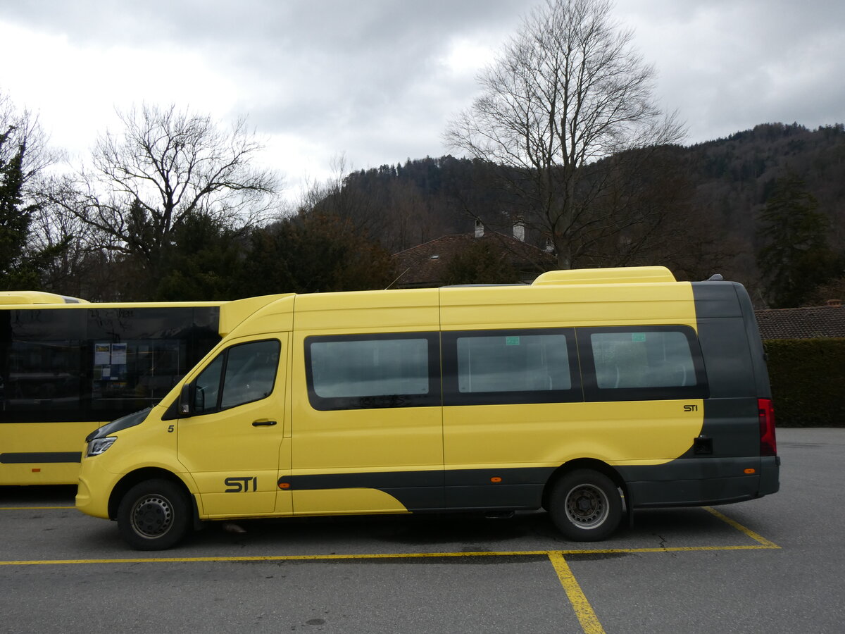 (260'168) - STI Thun - Nr. 5/BE 816'005 - Mercedes am 5. M�rz 2024 bei der Schiffl�ndte Thun