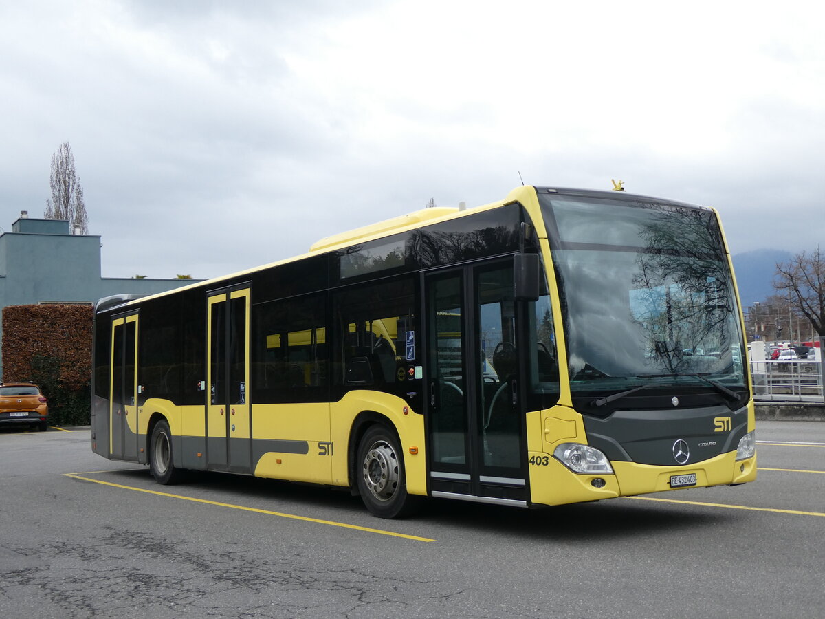(260'170) - STI Thun - Nr. 403/BE 432'403 - Mercedes am 5. M�rz 2024 bei der Schiffl�ndte Thun