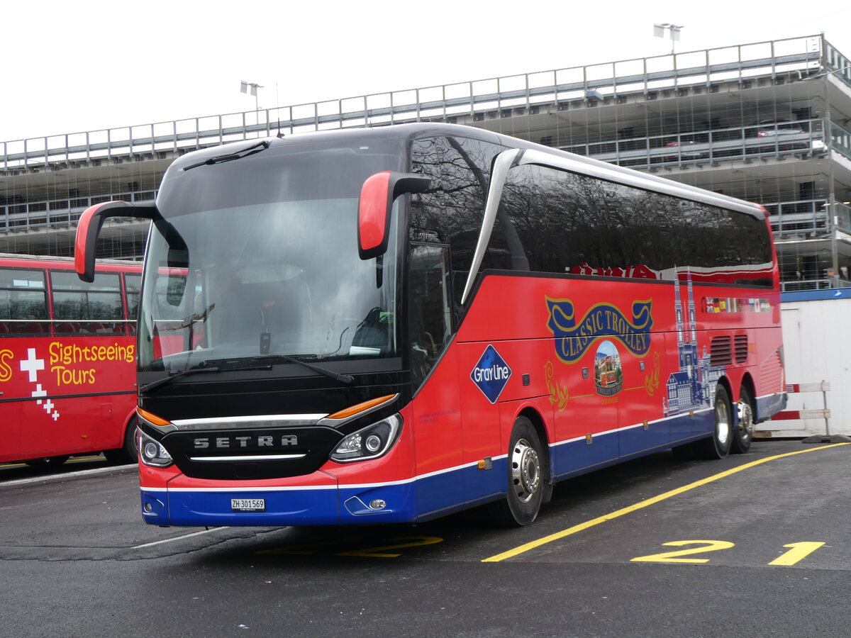 (260'172) - Meier, Z�rich - ZH 301'569 - Setra am 7. M�rz 2024 in Z�rich, Sihlquai