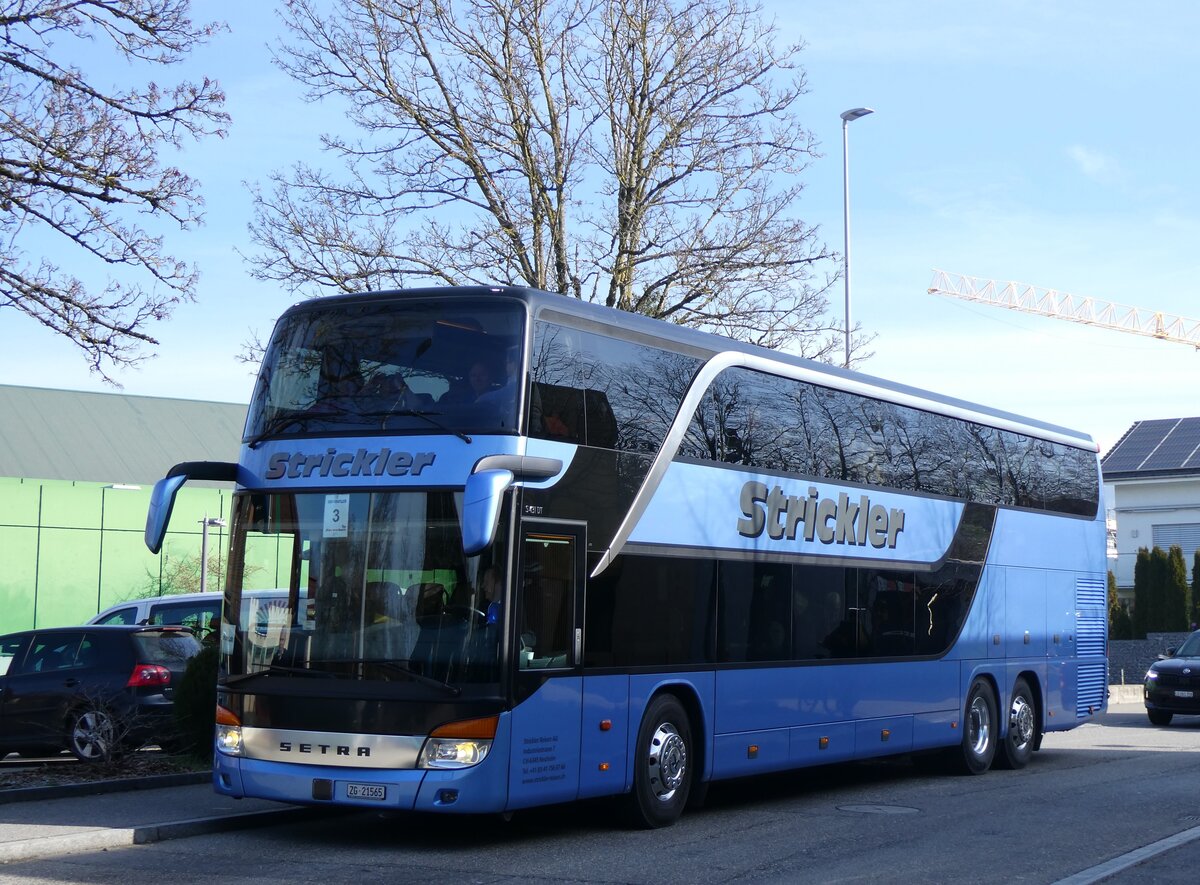 (260'207) - Strickler, Neuheim - Nr. 1/ZG 21'565 - Setra am 9. M�rz 2024 in Sursee, Pfarreizentrum