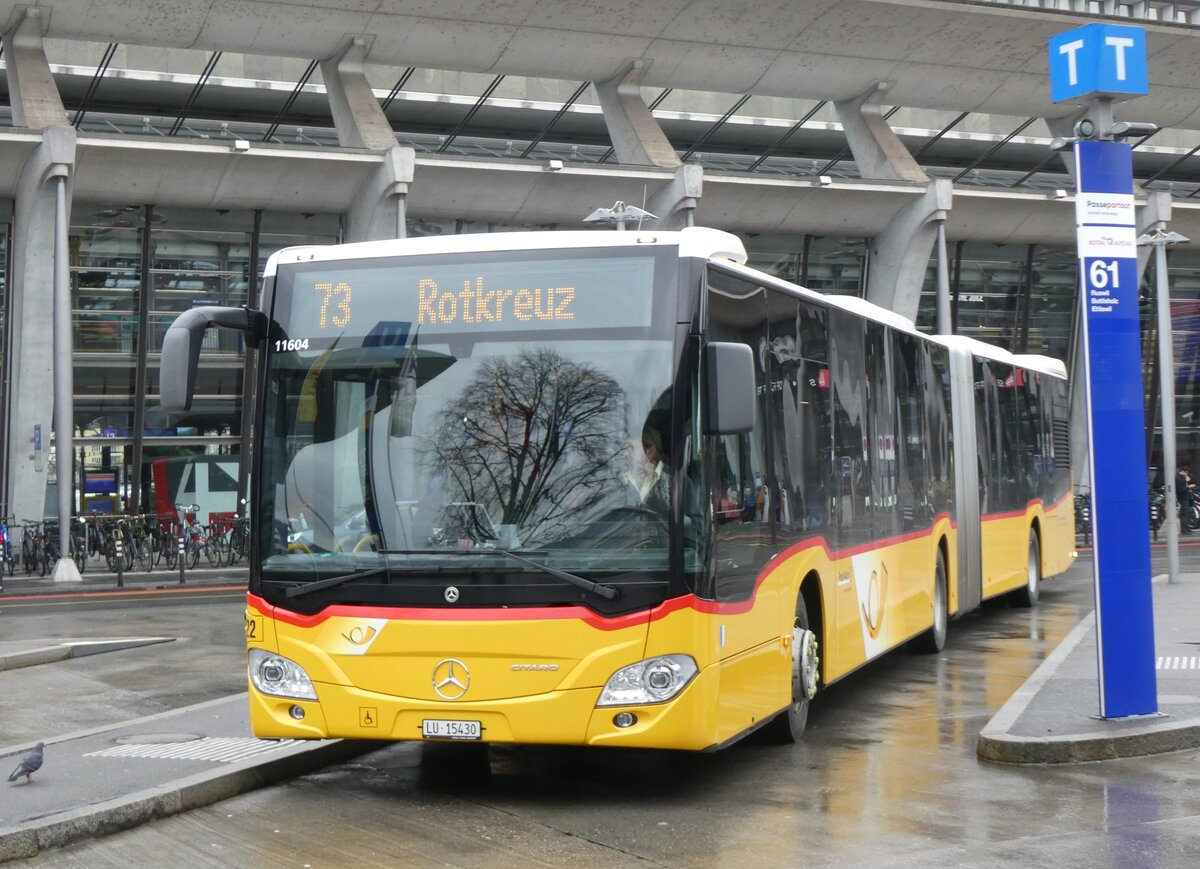 (260'268) - Bucheli, Kriens - Nr. 22/LU 15'430/PID 11'604 - Mercedes am 12. M�rz 2024 beim Bahnhof Luzern