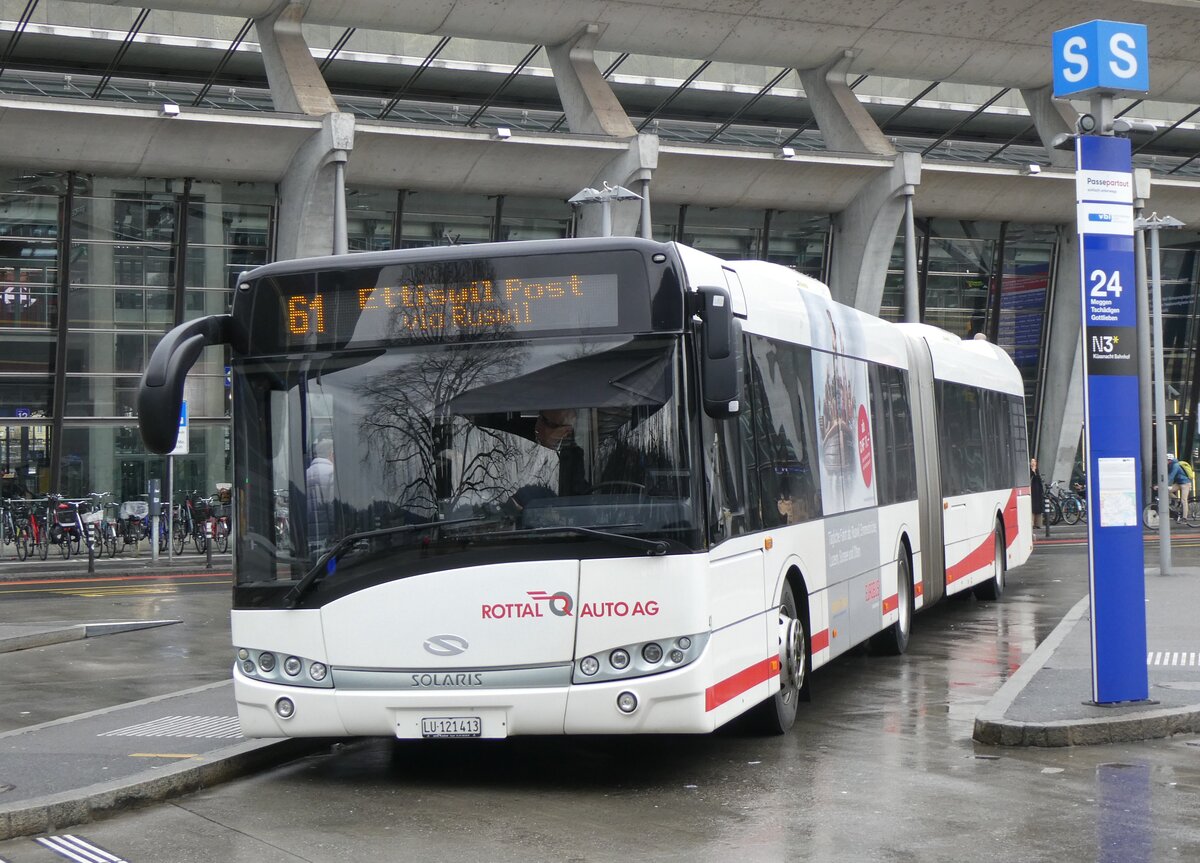 (260'275) - ARAG Ruswil - Nr. 41/LU 121'413 - Solaris am 12. M�rz 2024 beim Bahnhof Luzern
