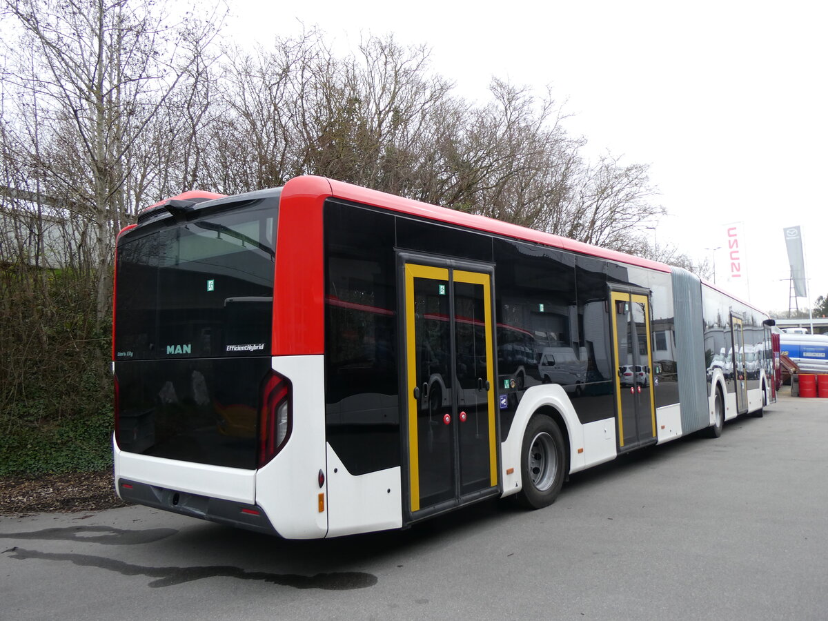 (260'428) - Twerenbold, Baden - Nr. 314 - MAN am 17. M�rz 2024 in Kerzers, Interbus