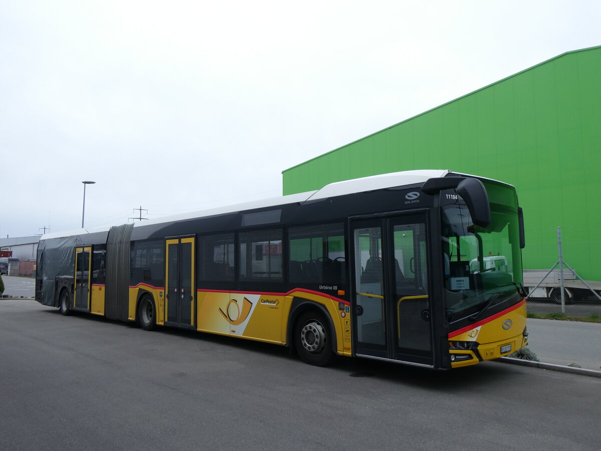 (260'429) - CarPostal Ouest - VD 267'970/PID 11'184 - Solaris am 17. M�rz 2024 in Kerzers, Interbus