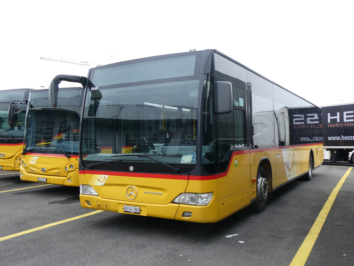 (260'437) - CarPostal Ouest - VD 547'860/PID 5668 - Mercedes (ex ARCC Aubonne) am 17. M�rz 2024 in Kerzers, Interbus