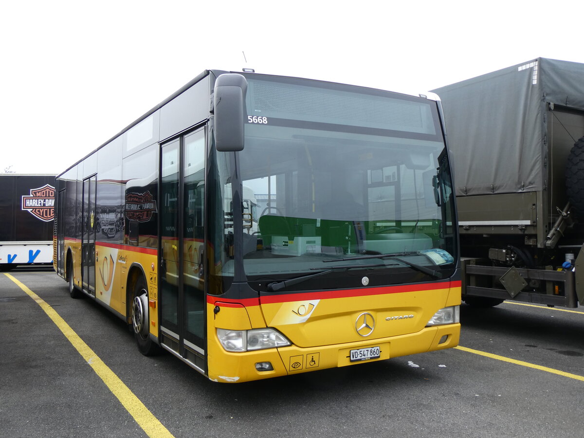 (260'438) - CarPostal Ouest - VD 547'860/PID 5668 - Mercedes (ex ARCC Aubonne) am 17. M�rz 2024 in Kerzers, Interbus