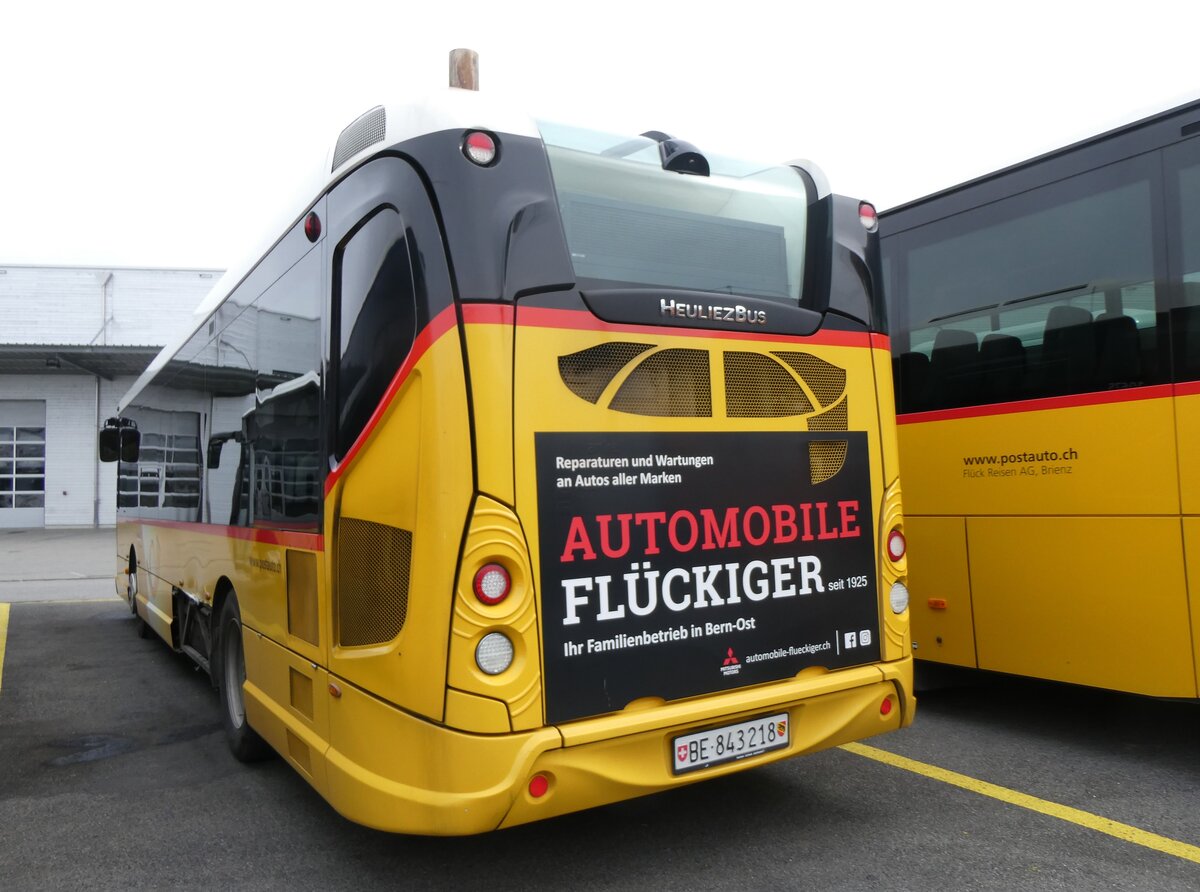 (260'440) - PostAuto Bern - Nr. 218/BE 843'218/PID 10'675 - Heuliez am 17. M�rz 2024 in Kerzers, Interbus