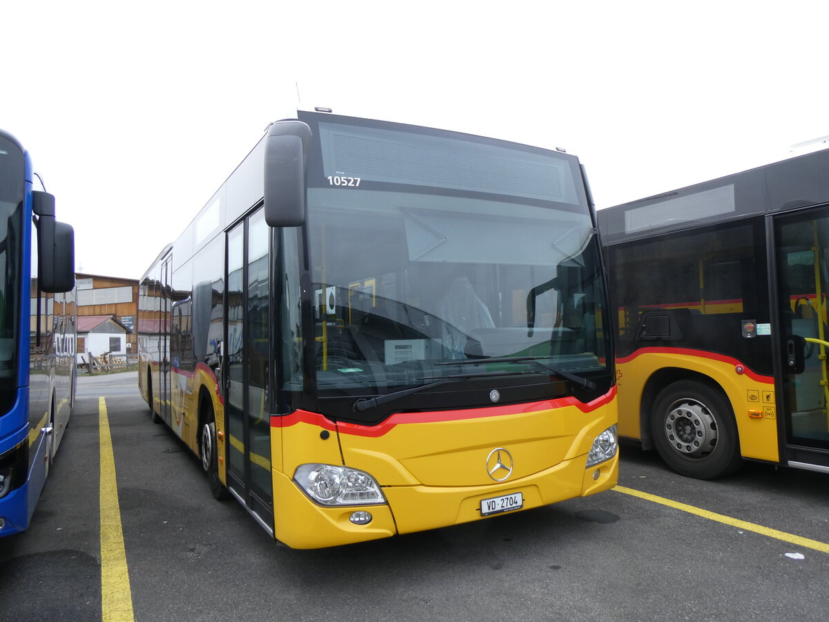 (260'448) - CarPostal Ouest - VD 2704/PID 10'527 - Mercedes (ex TPB, S�deilles) am 17. M�rz 2024 in Kerzers, Interbus