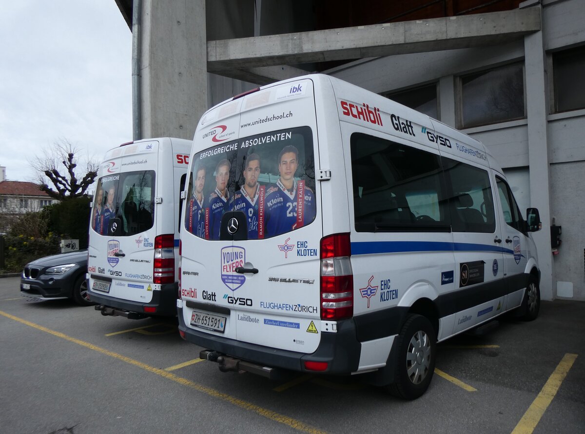 (260'459) - EHC Kloten, Kloten - ZH 651'591 - Mercedes am 17. M�rz 2024 in Thun, Grabengut