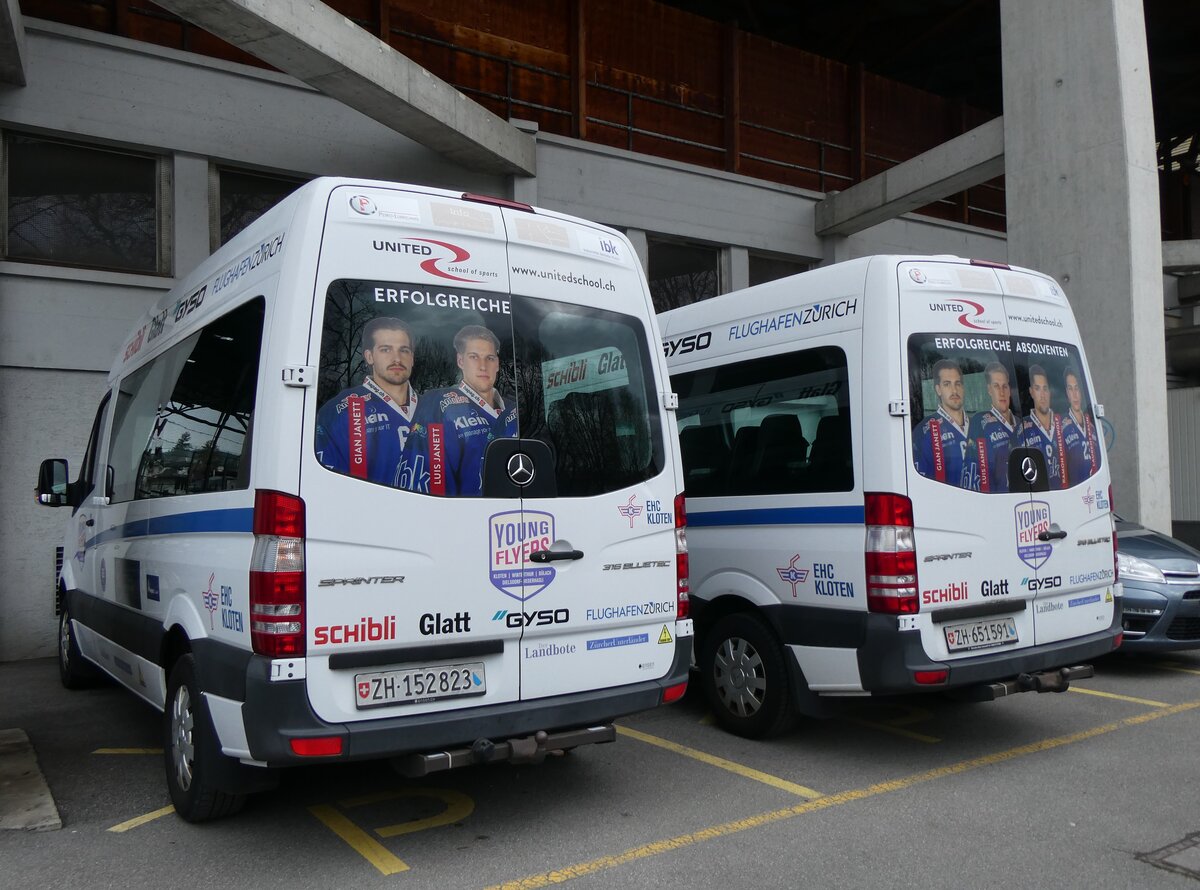 (260'460) - EHC Kloten, Kloten - ZH 152'823 - Mercedes am 17. M�rz 2024 in Thun, Grabengut