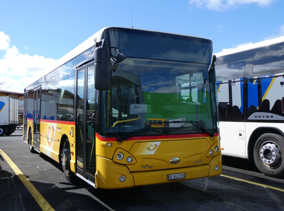 (260'665) - PostAuto Bern - Nr. 218/BE 843'218/PID 10'675 - Heuliez am 24. M�rz 2024 in Kerzers, Interbus