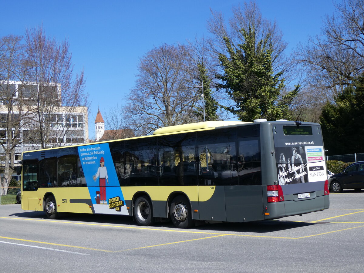 (260'684) - STI Thun - Nr. 147/BE 801'147 - MAN am 25. M�rz 2024 bei der Schiffl�ndte Thun