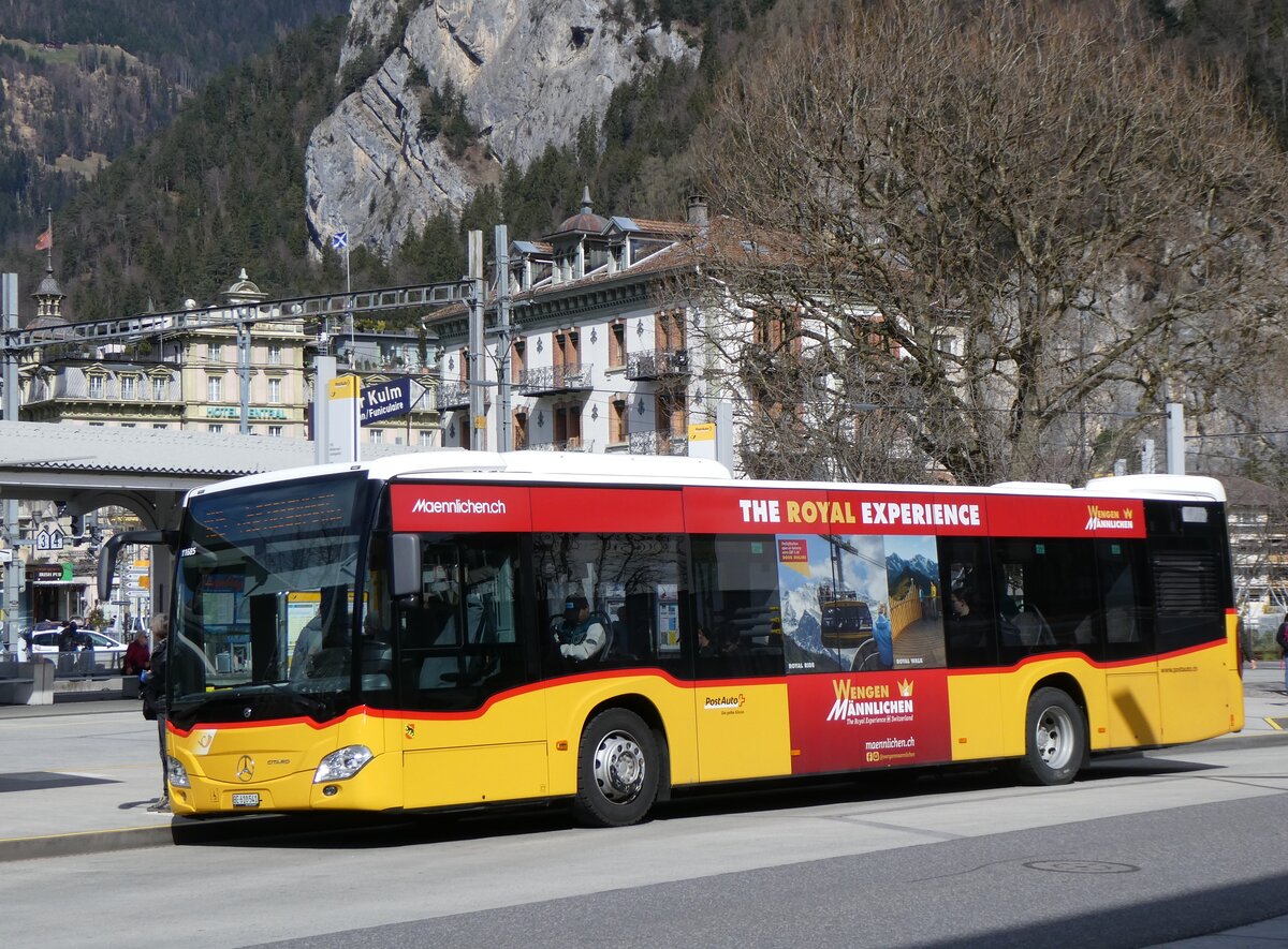 (260'691) - PostAuto Bern - BE 610'541/PID 11'685 - Mercedes am 26. M�rz 2024 beim Bahnhof Interlaken West