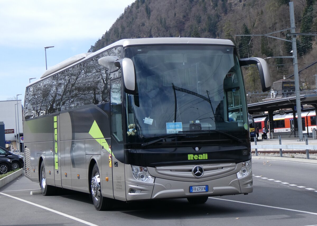 (260'703) - Aus Italien: Reali, Alatri - Nr. 46/FR-475 FN - Mercedes am 26. M�rz 2024 beim Bahnhof Interlaken Ost