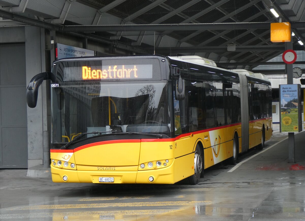 (260'713) - Steiner, Ortschwaben - Nr. 12/BE 68'012/PID 10'071 - Solaris am 28. M�rz 2024 in Bern, Postautostation