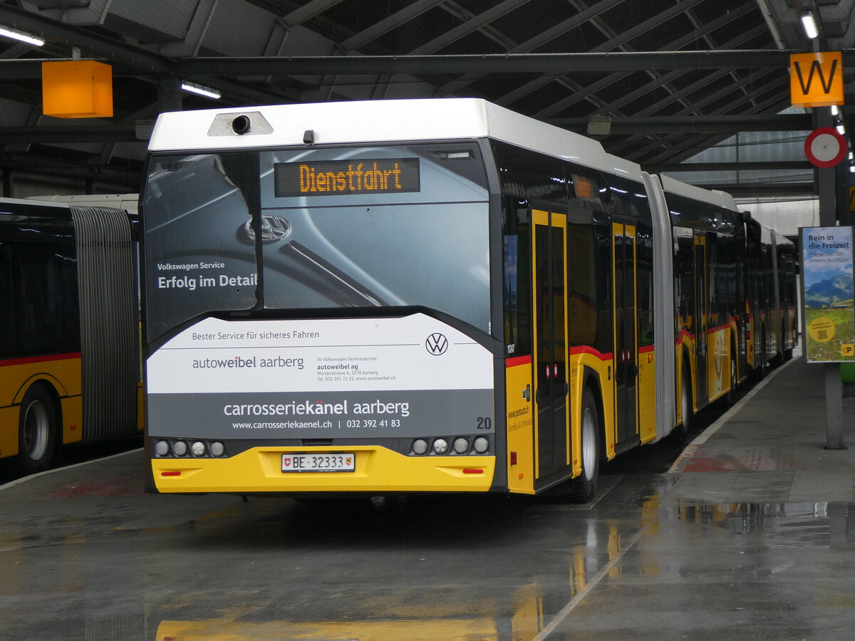 (260'714) - Steiner, Ortschwaben - Nr. 20/BE 32'333/PID 11'247 - Solaris am 28. M�rz 2024 in Bern, Postautostation