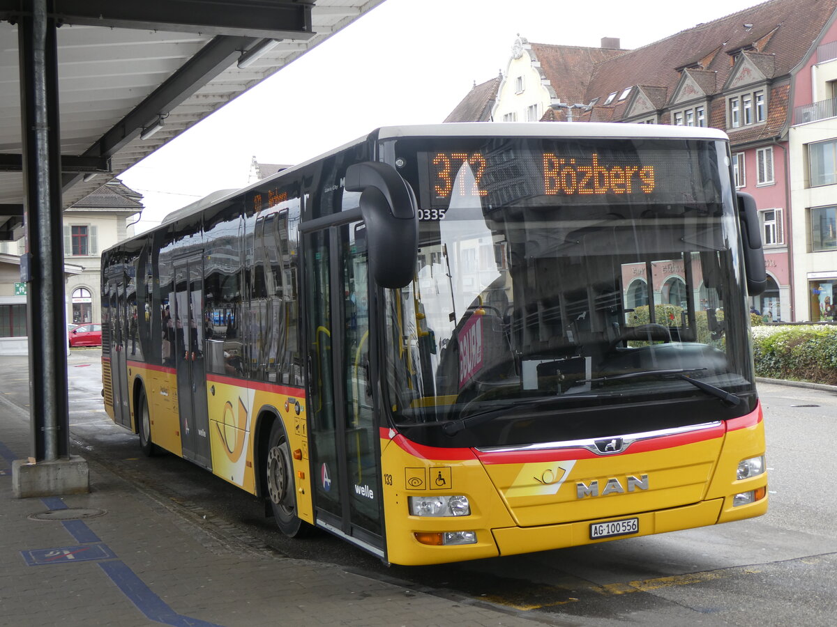 (260'751) - Voegtlin-Meyer, Brugg - Nr. 133/AG 100'556/PID 10'335 - MAN am 28. M�rz 2024 beim Bahnhof Brugg