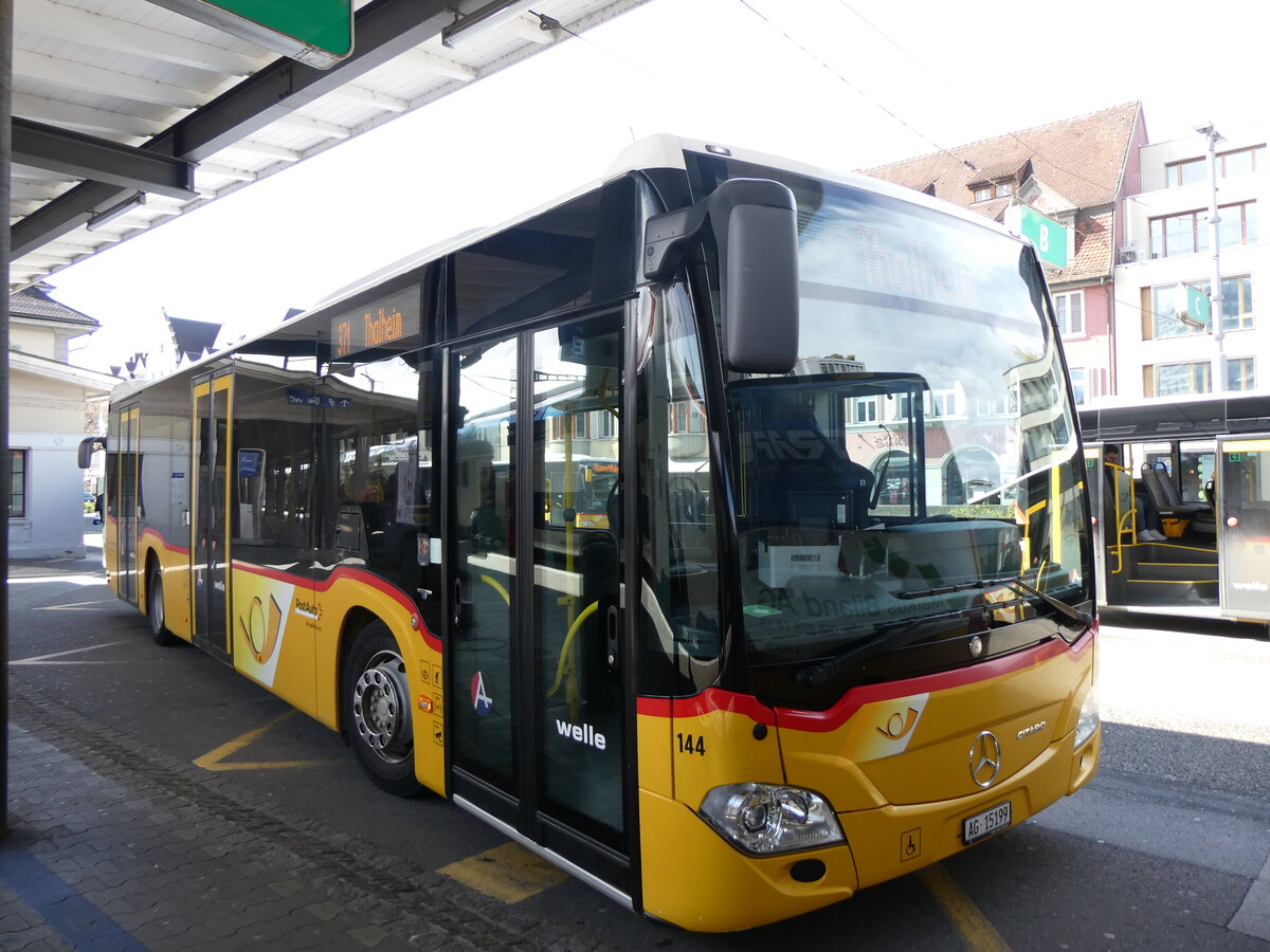 (260'777) - Voegtlin-Meyer, Brugg - Nr. 144/AG 15'199/PID 11'089 - Mercedes am 28. M�rz 2024 beim Bahnhof Brugg