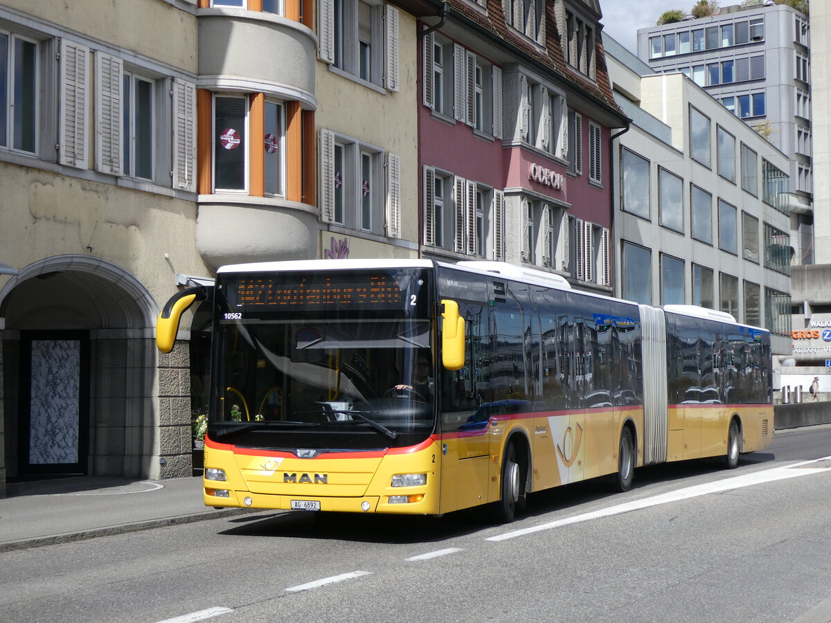 (260'778) - Keller, Hottwil - Nr. 2/AG 6892/PID 10'562 - MAN am 28. M�rz 2024 beim Bahnhof Brugg