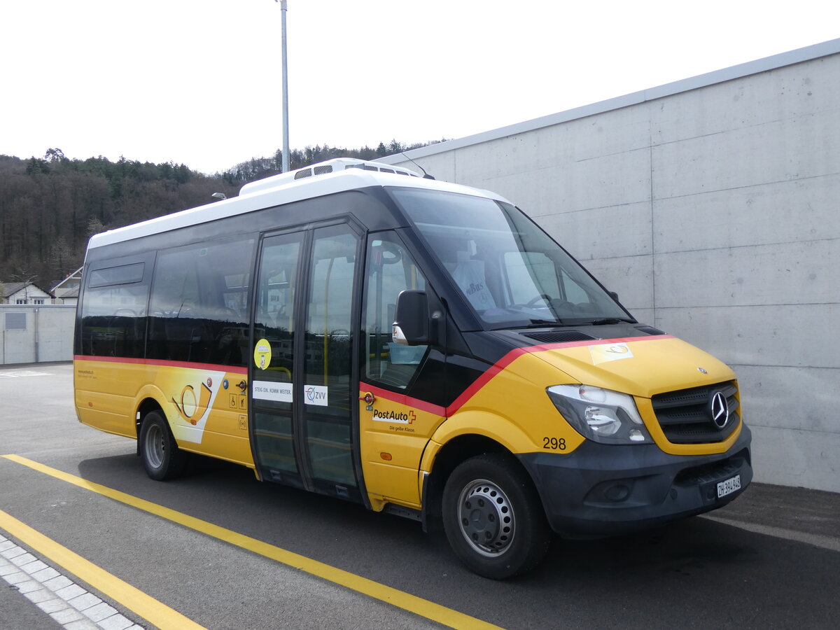 (260'789) - Leutenegger, Bauma - Nr. 298/ZH 394'948/PID 10'100 - Mercedes am 29. M�rz 2024 in Winterthur, Daimler Buses