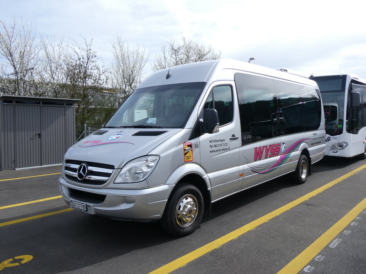 (260'796) - Wyss, Boningen - Nr. 53/SO 117'789 - Mercedes/UNVI am 29. M�rz 2024 in Winterthur, Daimler Buses