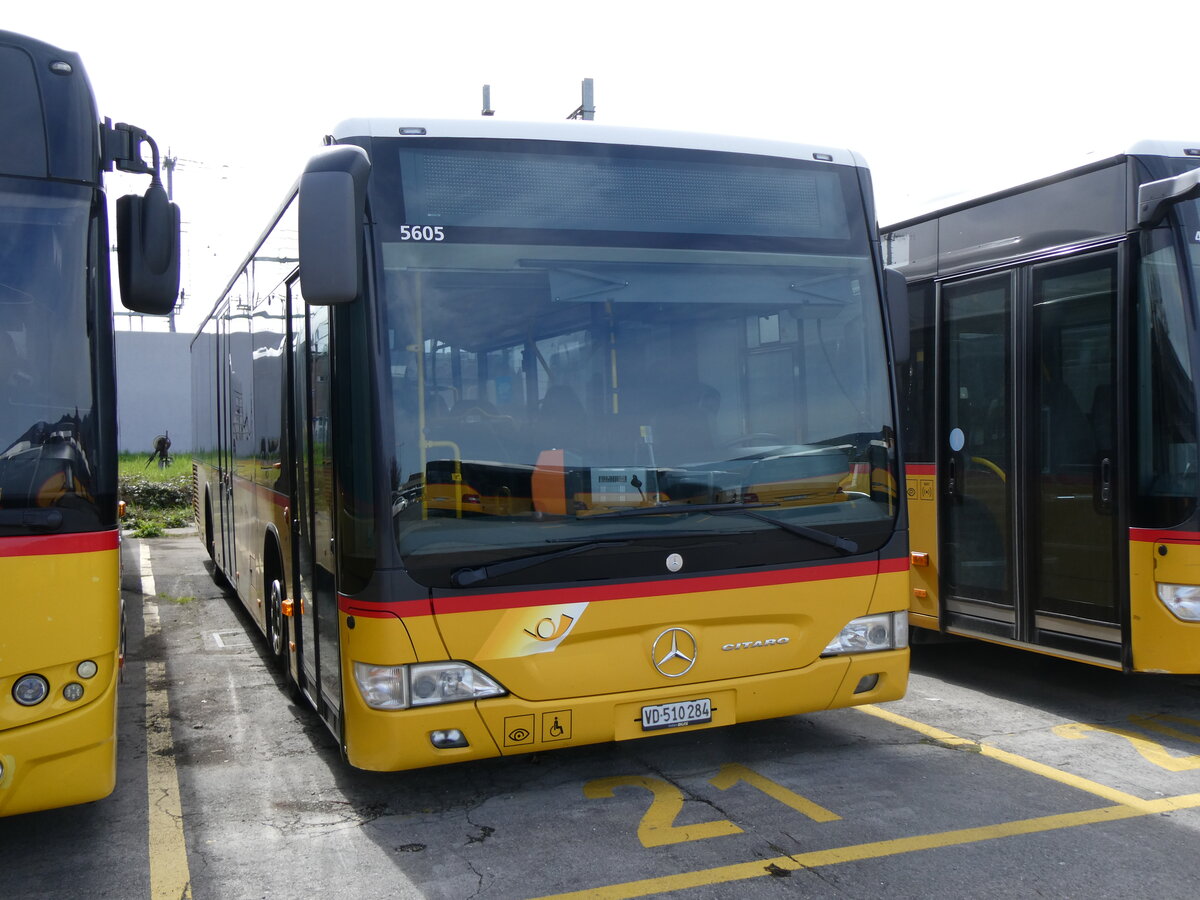 (260'815) - CarPostal Ouest - VD 510'284/PID 5605 - Mercedes am 29. M�rz 2024 in Yverdon, Garage