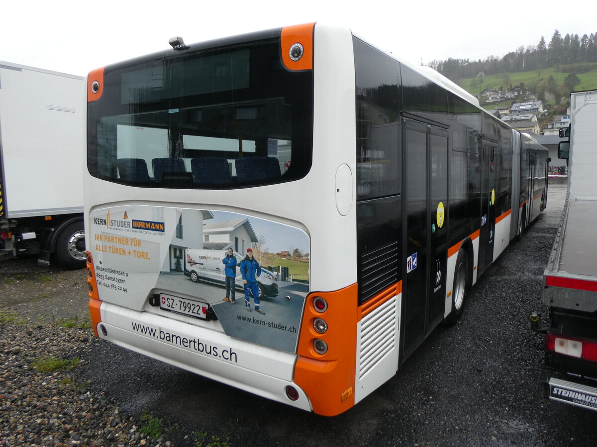 (260'891) - Bamert, Wollerau - SZ 79'922 - Neoplan (ex VBZ Z�rich Nr. 534) am 1. April 2024 in Schmerikon, Thomann