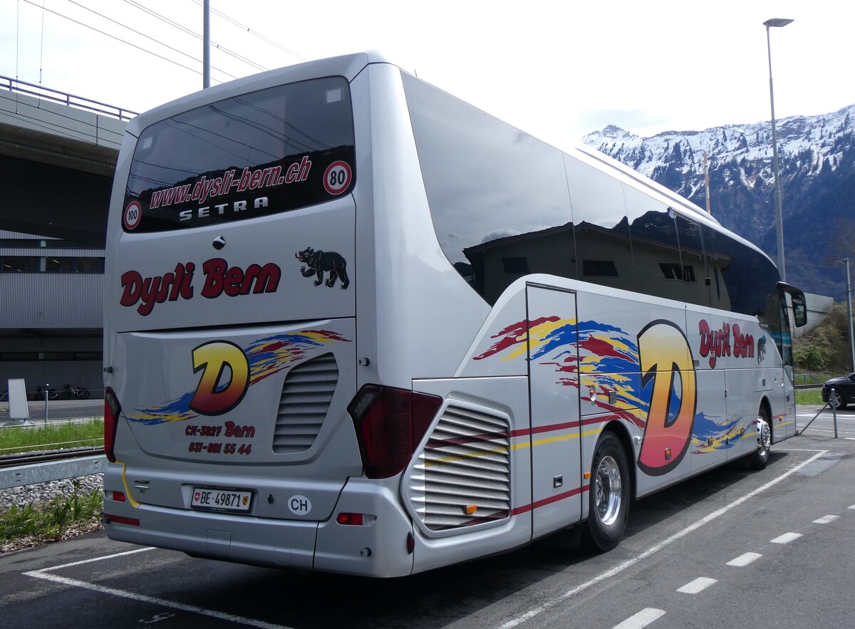 (260'967) - Dysli, Bern - Nr. 21/BE 49'871 - Setra am 4. April 2024 beim Bahnhof Interlaken Ost