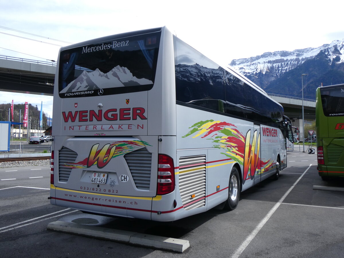 (260'969) - Wenger, Interlaken - Nr. 3/BE 483'463 - Mercedes am 4. April 2024 beim Bahnhof Interlaken Ost