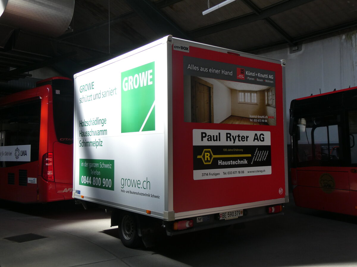 (261'014) - AFA Adelboden - Nr. 67/BE 590'379 - Niderhauser Gep�ckanh�nger am 5. April 2024 in Adelboden, Busstation