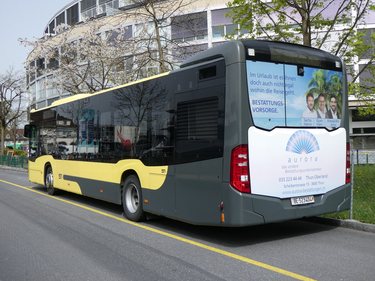 (261'085) - STI Thun - Nr. 404/BE 523'404 - Mercedes am 8. April 2024 bei der Schiffl�ndte Thun
