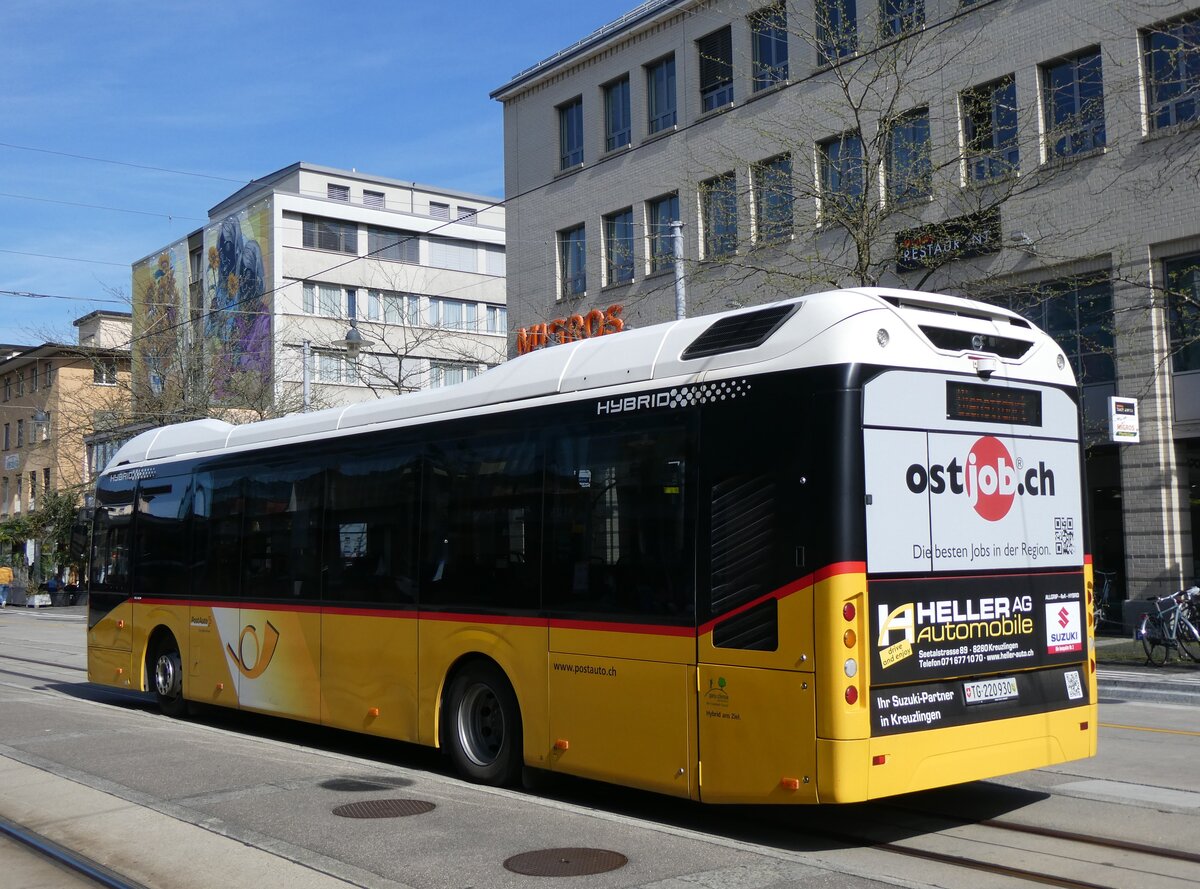 (261'219) - PostAuto Ostschweiz - TG 220'930/PID 11'135 - Volvo am 12. April 2024 beim Bahnhof Frauenfeld