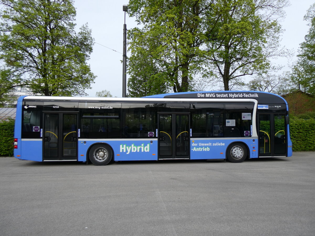 (261'250) - MVG M�nchen (OCM) - Nr. 4210/M-VG 4210 - MAN am 13. April 2024 in M�nchen, MVG-Museum