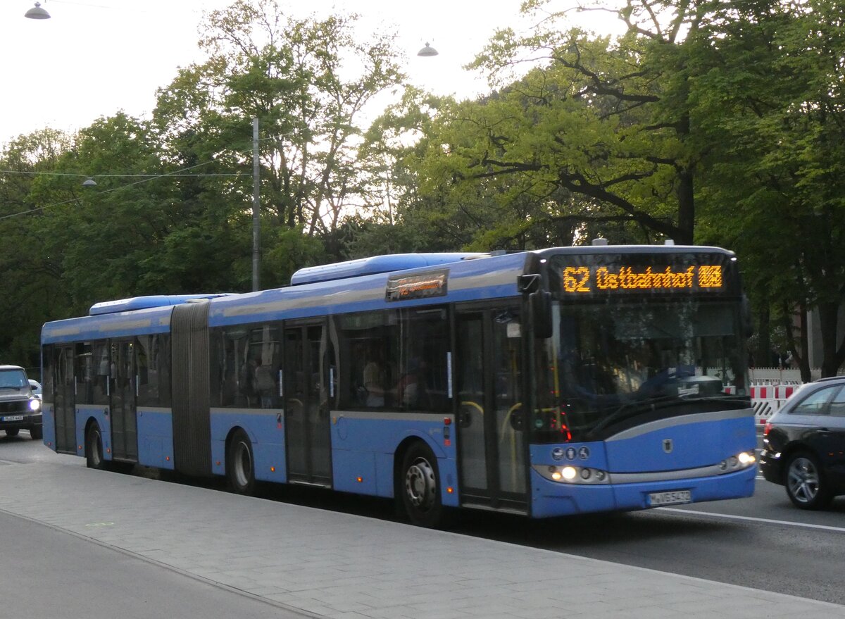 (261'289) - MVG M�nchen - Nr. 5432/M-VG 5432 - Solaris am 13. April 2024 in M�nchen, Sendlinger Tor