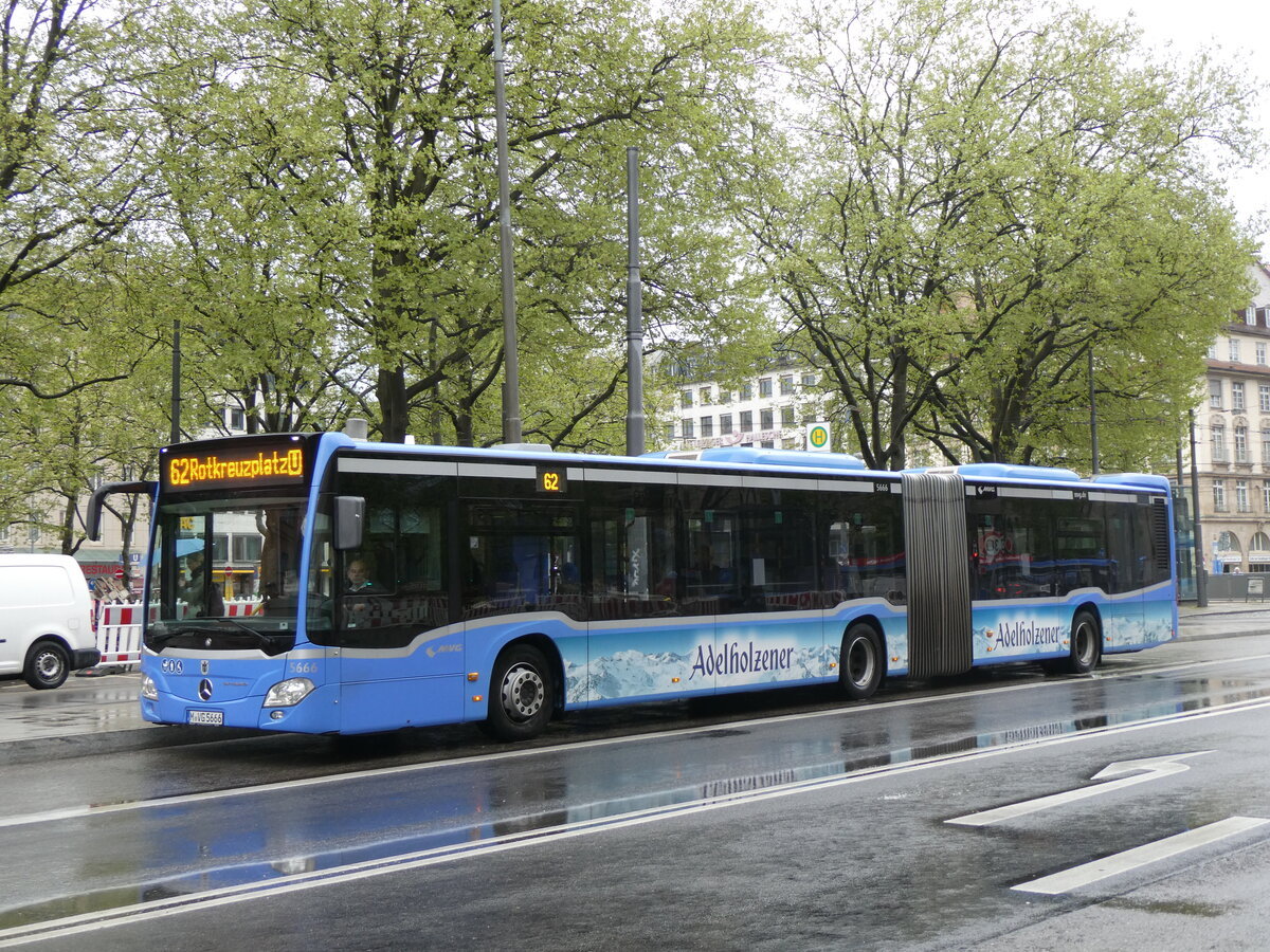 (261'445) - MVG M�nchen - Nr. 5666/M-VG 5666 - Mercedes am 15. April 2024 in M�nchen, Sendlinger Tor