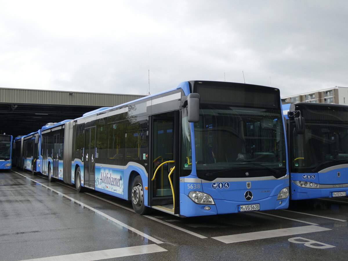 (261'501) - MVG M�nchen - Nr. 5638/M-VG 5638 - Mercedes am 15. April 2024 in Moosach, Betriebshof