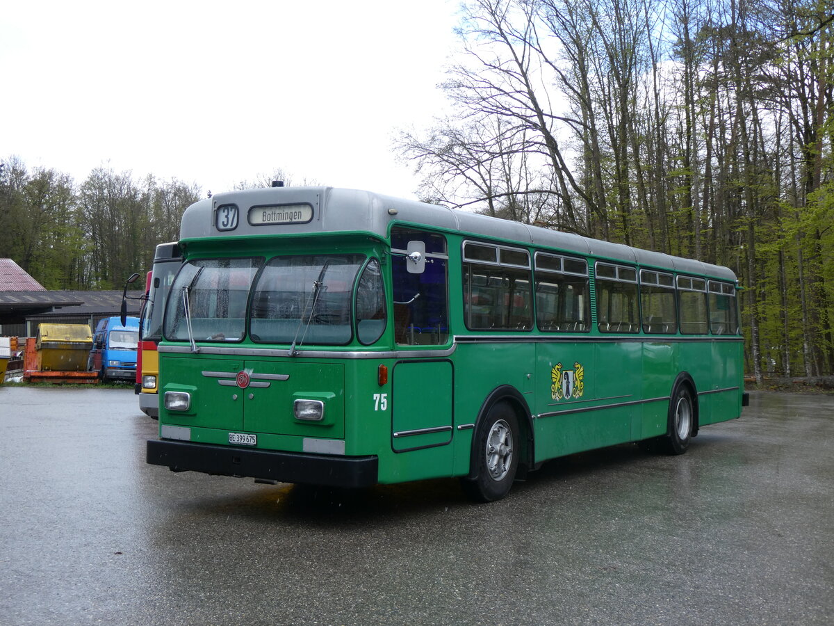 (261'620) - BVB Basel (RWB) - Nr. 75/BE 399'675 - FBW/FHS am 21. April 2024 in Burgdorf, �kihof Ziegelgut