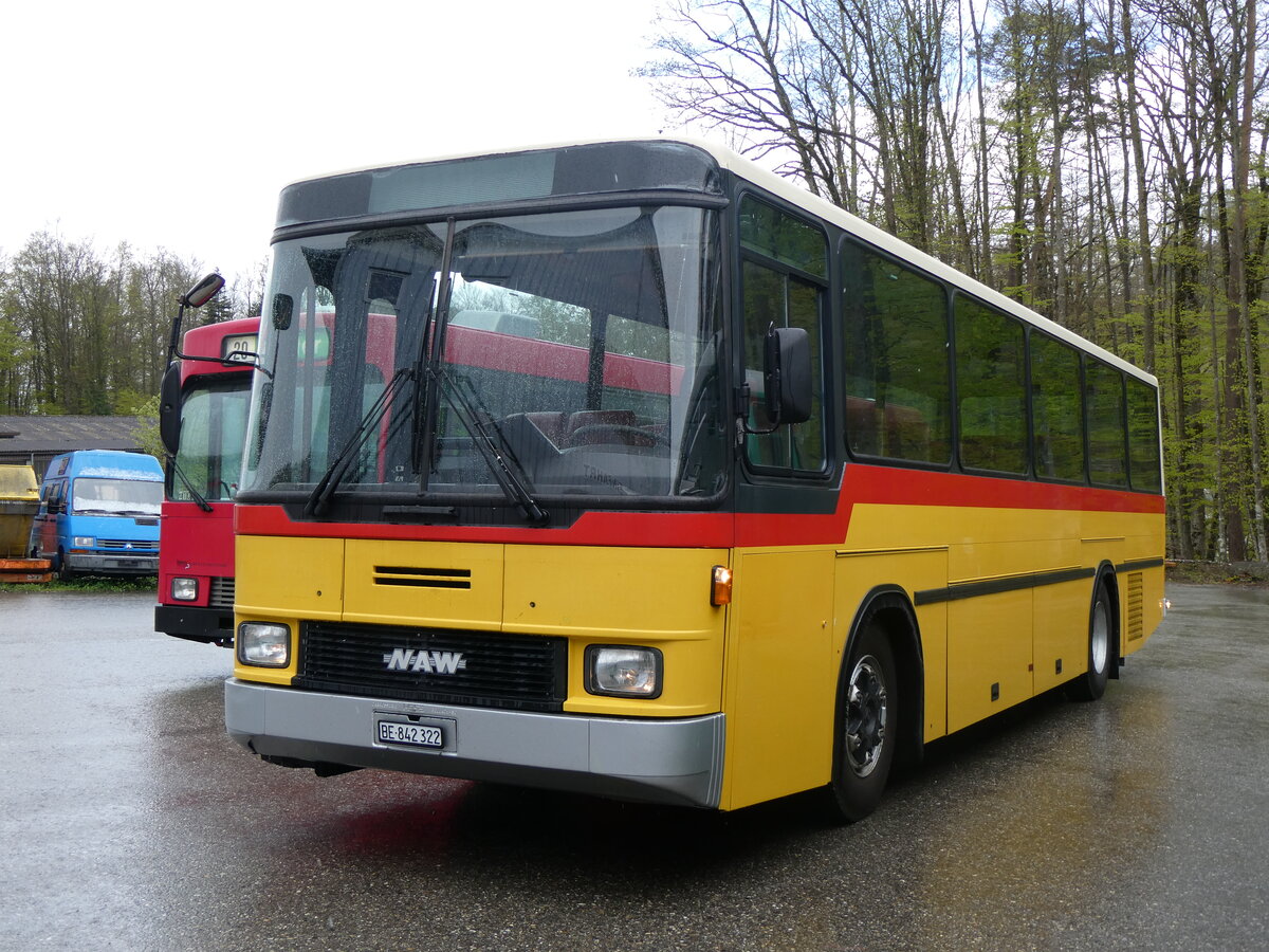 (261'621) - Widmer, Bern - BE 842'322 - NAW/Hess (ex Lombardi, Winterthur; ex Wohlgemuth, Hochwald PID 2208) am 21. April 2024 in Burgdorf, �kihof Ziegelgut